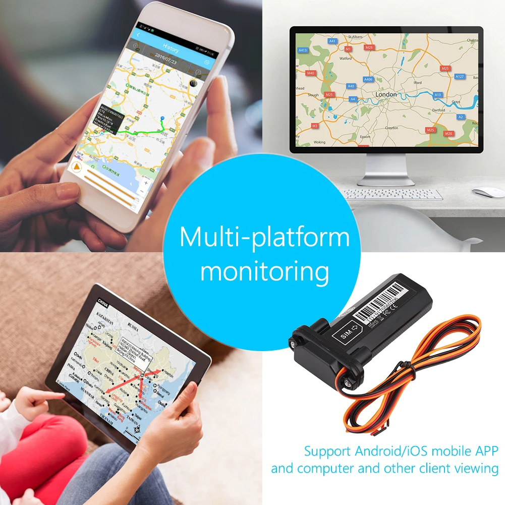 Автомобильный мини-локатор, водонепроницаемый автомобильный позиционер GPS, 200 мАч, устройство позиционирования автомобиля, GPS/GPRS/GSM/SMS для автомобиля, мотоцикла, автомобиля