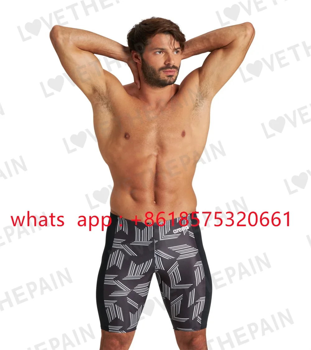 

Мужской купальник-пазл для соревнований, купальник, пляжные шорты, плавки для плавания, плавки для плавания, Быстросохнущий купальник с УФ-защитой для серфинга
