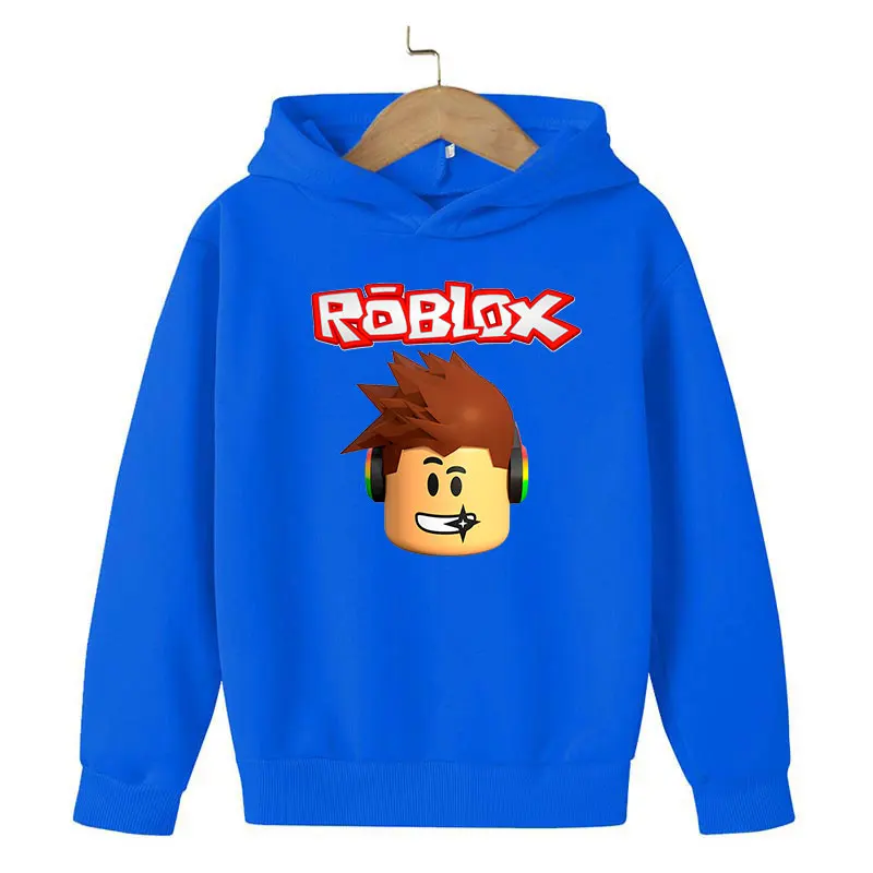 

Robloxing cotton Hoodie Sweatshirt Kids Girls Spring Autumn Boy Hoodie Long Sleeve Pure Top Teens Kids Clothes Children Clothing