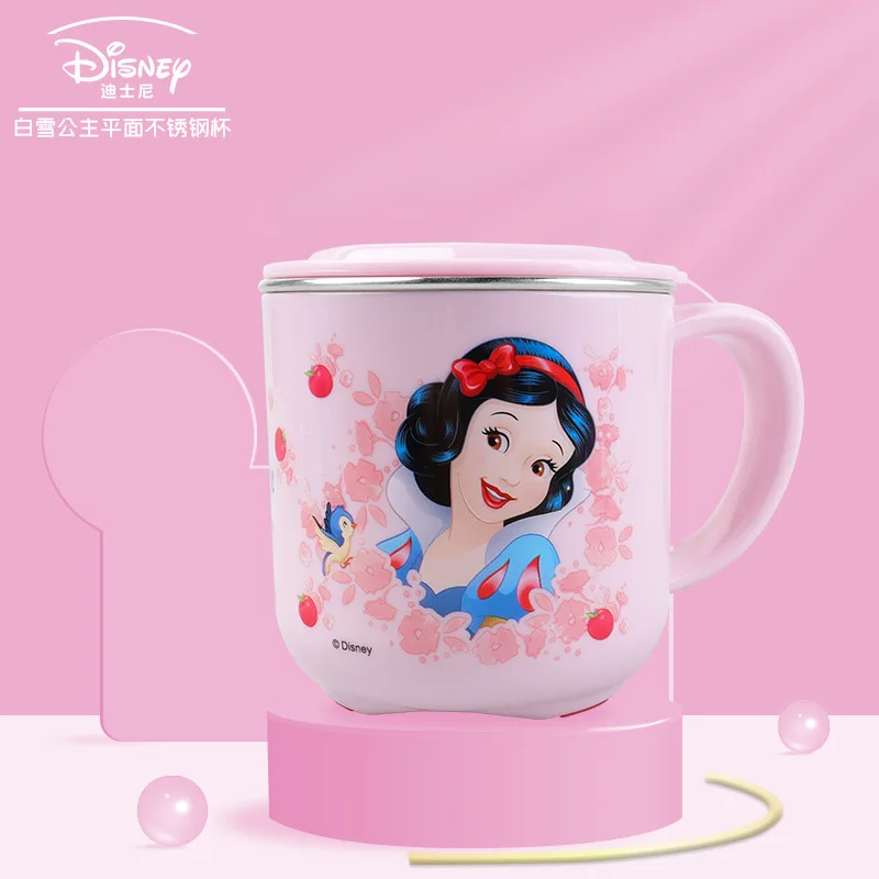 

Disney Children Cute Cartoon Milk Cup 300ML Creative Drink Water Drinkware Juice Cup Mickey Stainless Steel Mugs