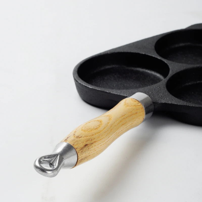 Глубокая жареная сковорода для яиц раньше с антипригарным покрытием чугунные