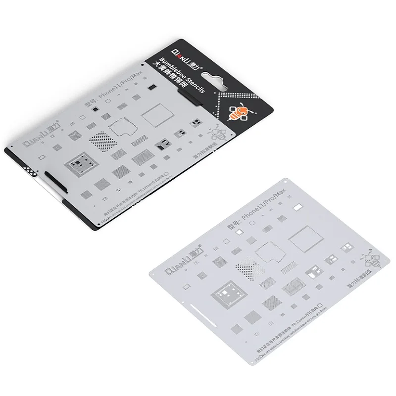 

QianLi Toolplus Bumblebee BGA Reballing Stencils For iPhone 13 12 LCD A15/A14/A13/A12/A11/A10/A9/A8 CPU Full ic Stencil AS Amaoe