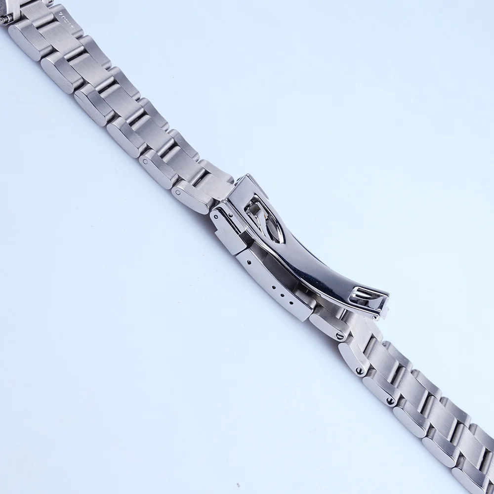 Rolamy 20mm 316L Stainless Steel Silver Watch Band Strap For Tudor Black Bay 58