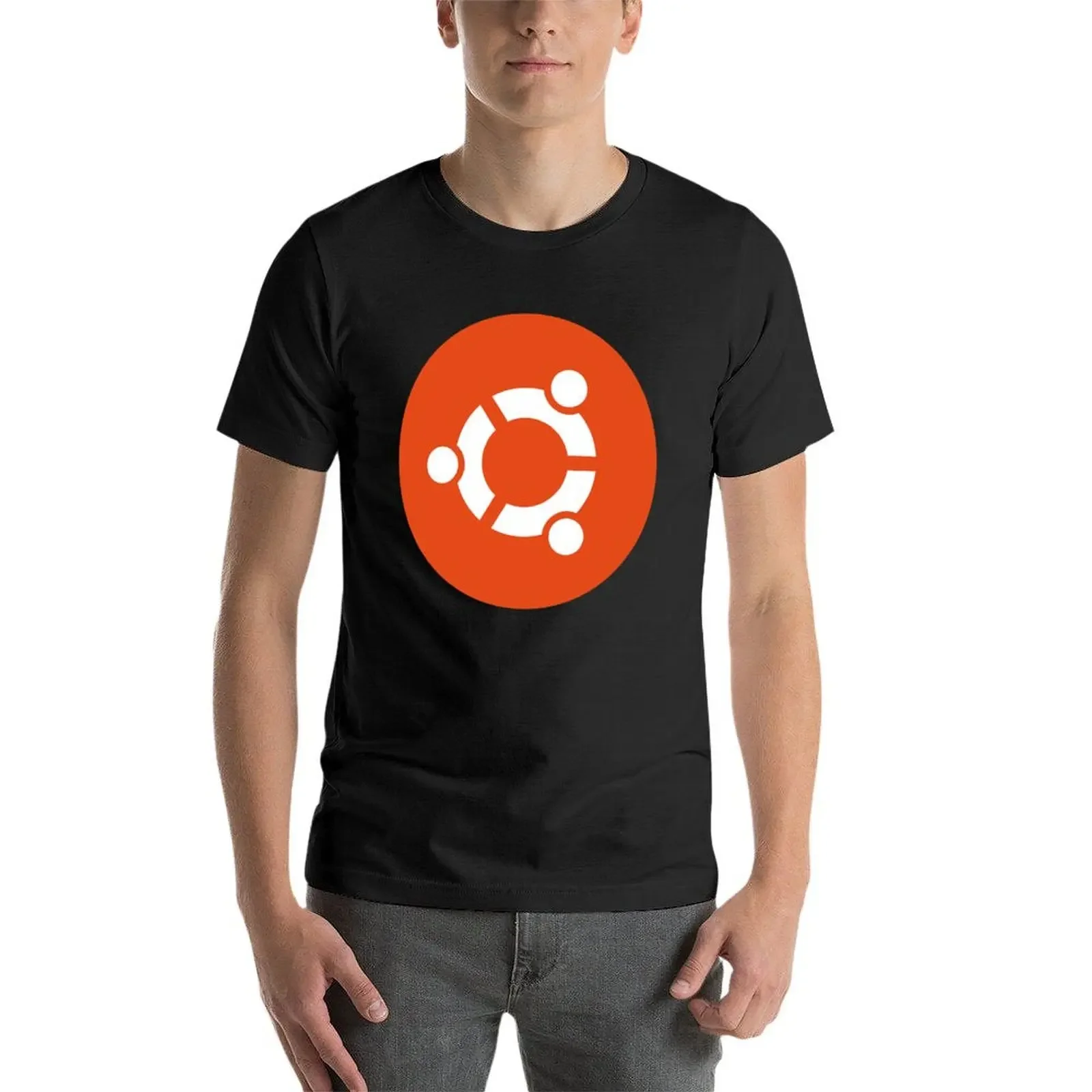 Футболка Ubuntu футболка большого размера с рисунком топы больших размеров мужская