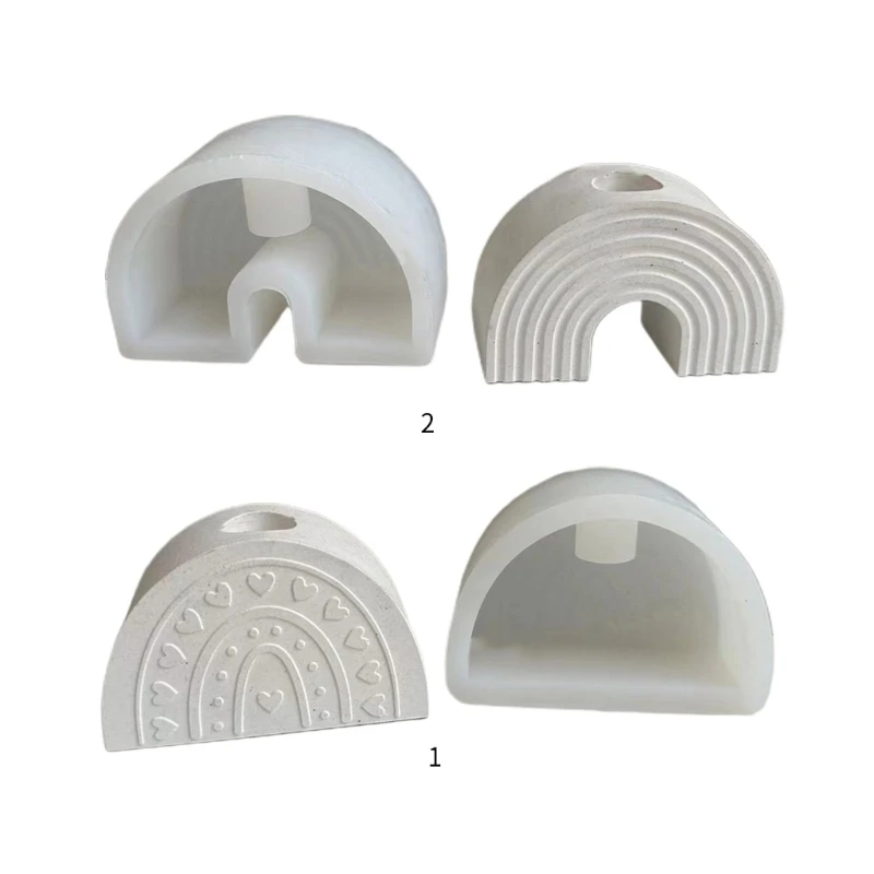 

Craft Mold Rainbow/Bridge Candlestick Shape Clay Mold Gift for Hand-Making Lover