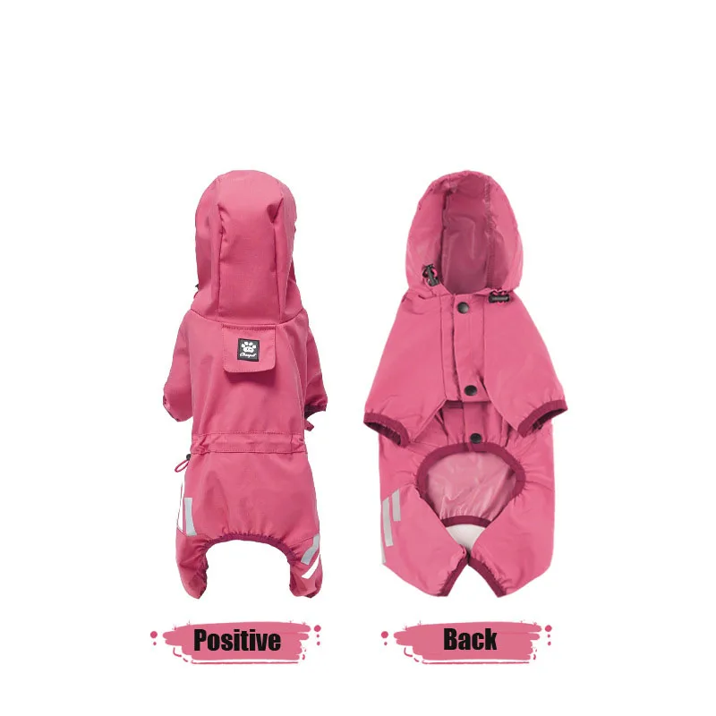 Dog Reflective Raincoat Waterproof Suits Cape For Small Medium Dogs Hooded Jacket Poncho Pet Rain Coat Outdoor Puppy Clothes |