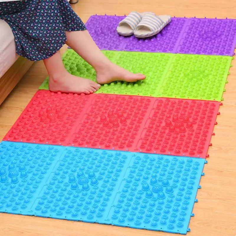 

11x27cm Durable Foot Care Massage Pad Circulation Board Finger Press Foot Plantar Acupuncture Therapy Toe Pressure Blood