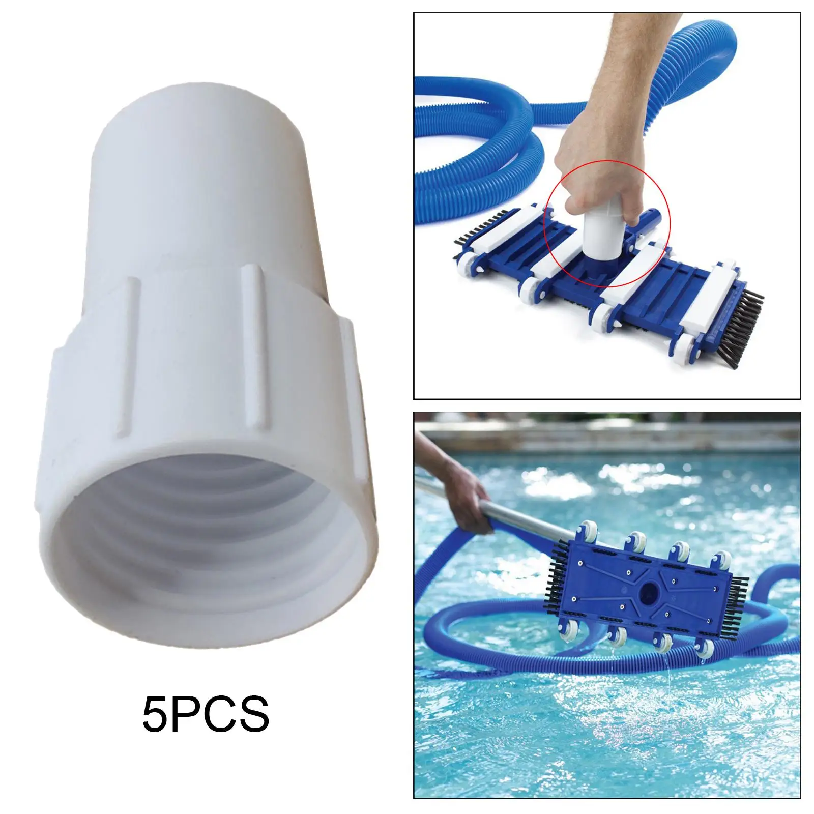 

5 Pieces Pool Vacuum Hose Cuffs Hose End Connector Durable