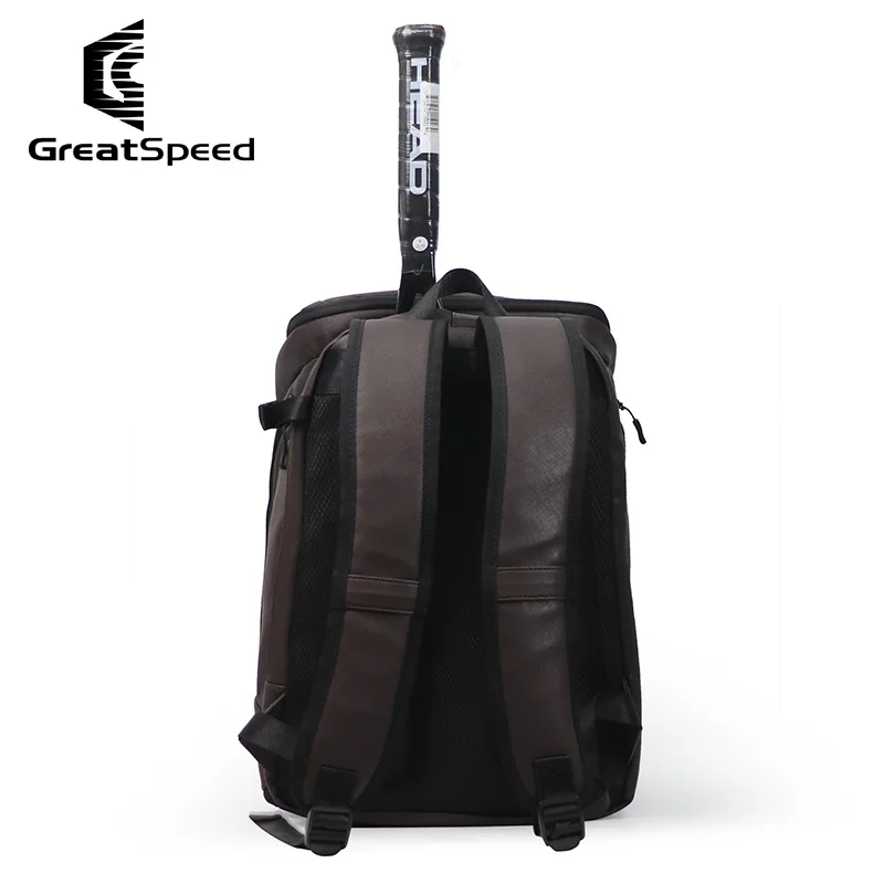 Greatspeed сумка для тенниса черный рюкзак бадминтона 2 Теннисные Ракетки Мужской