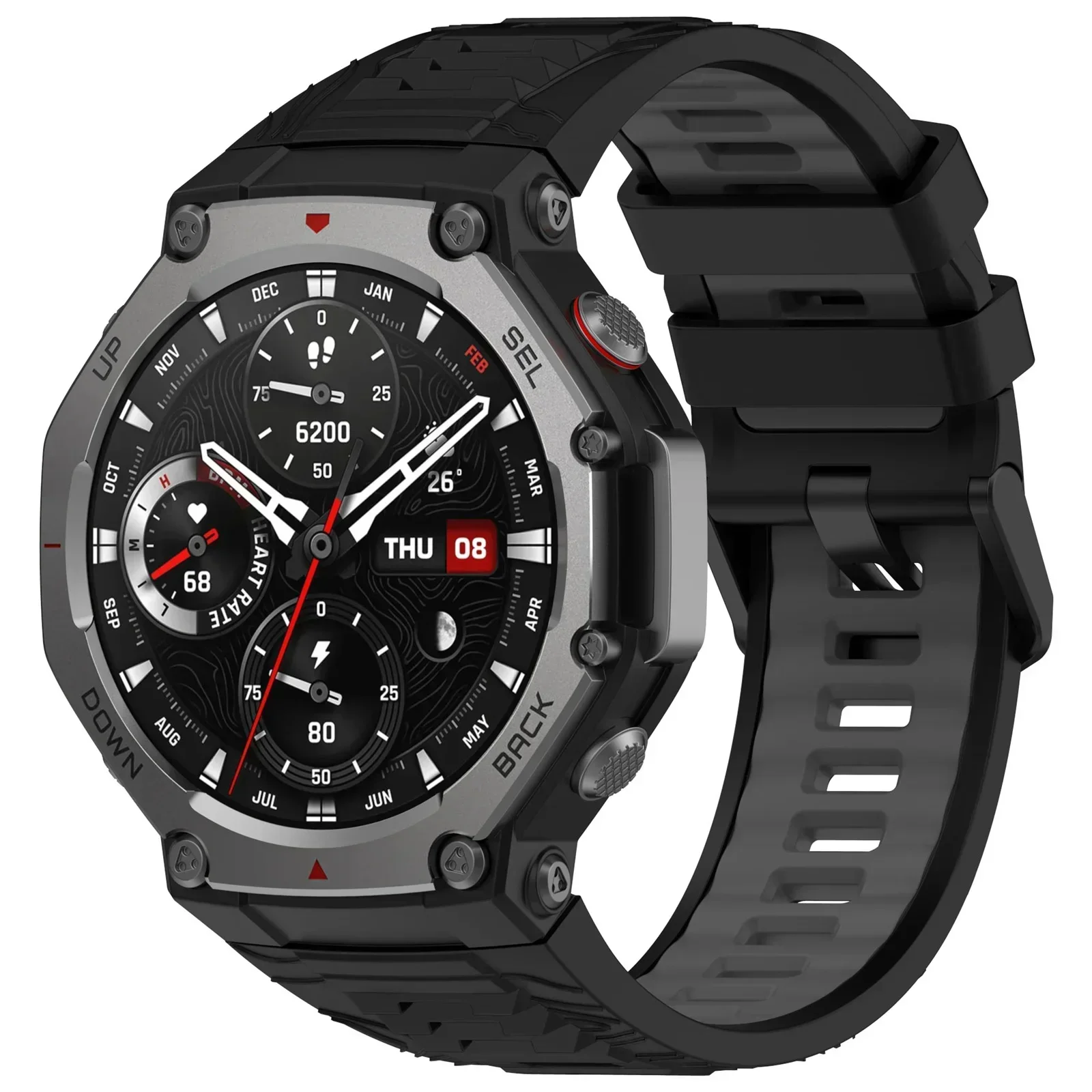 Силиконовый спортивный ремешок для Amazfit T-Rex 3
