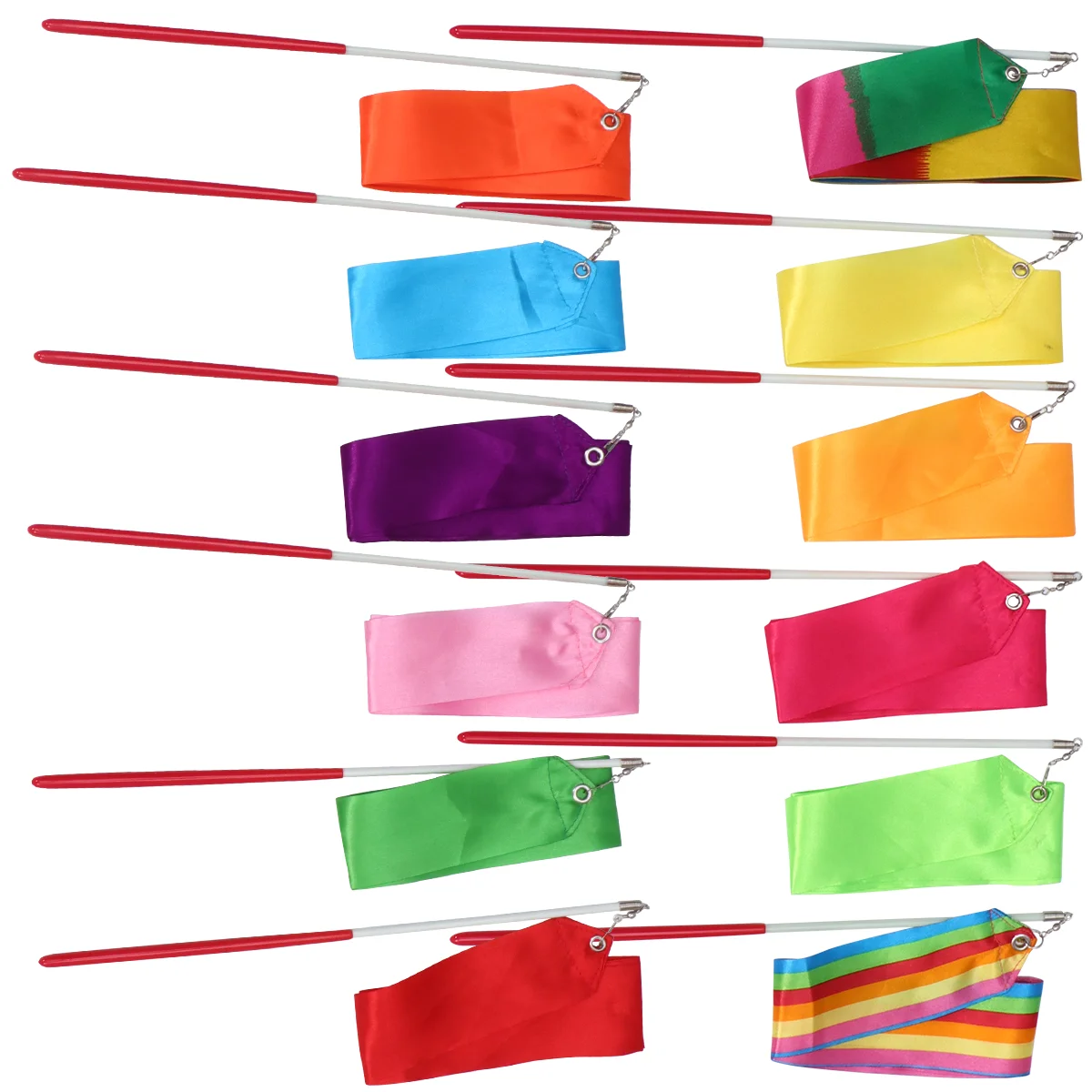 

Ribbon Streamers Dance Gymnastics Ribbons Stick Wand Rhythmic Rainbow Dancing Gym Kids Dancer Streamer Twirling Gymnastic A Hand