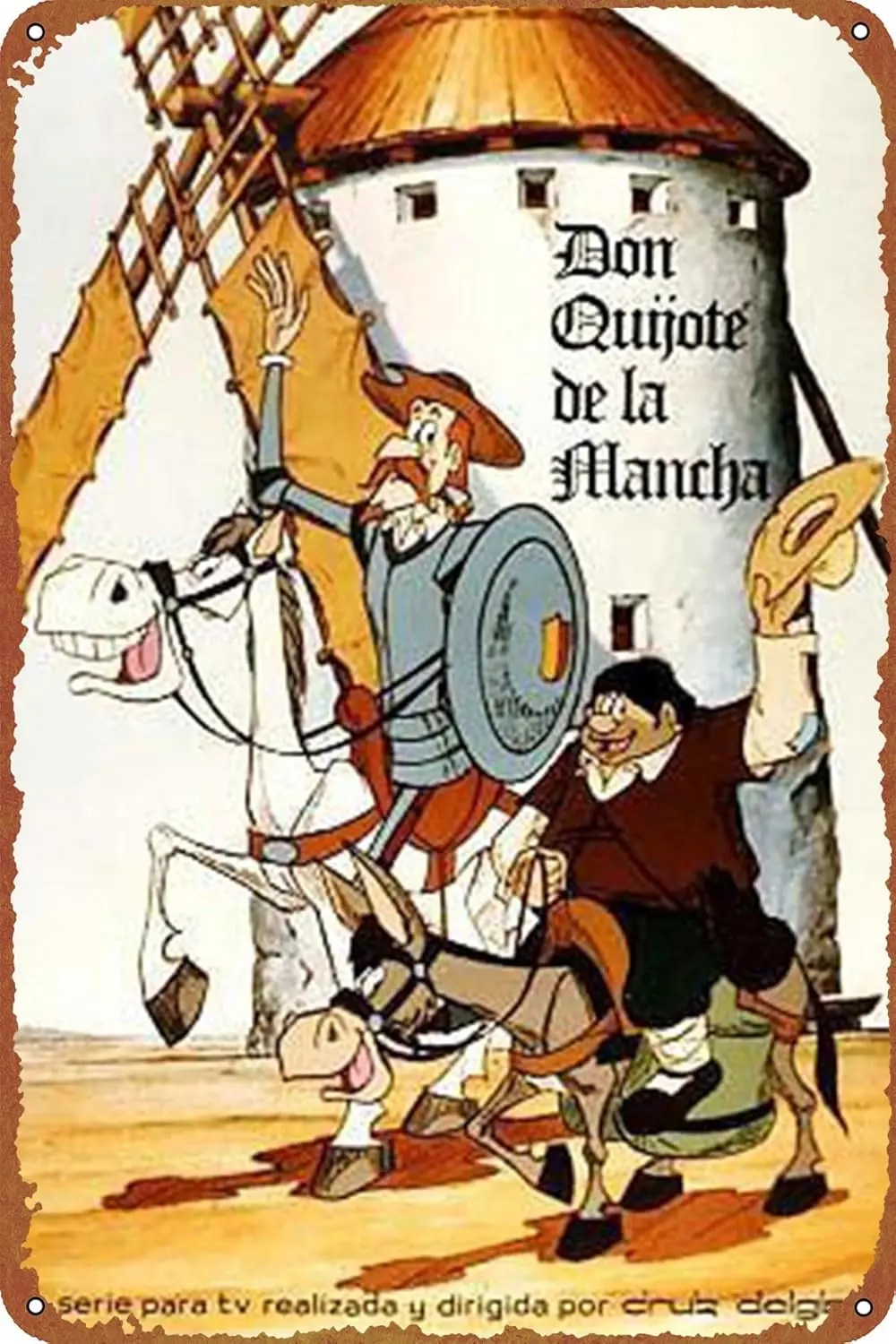 Картина Don Quijote de la Mancha плакат металлический жестяной знак Настенный декор