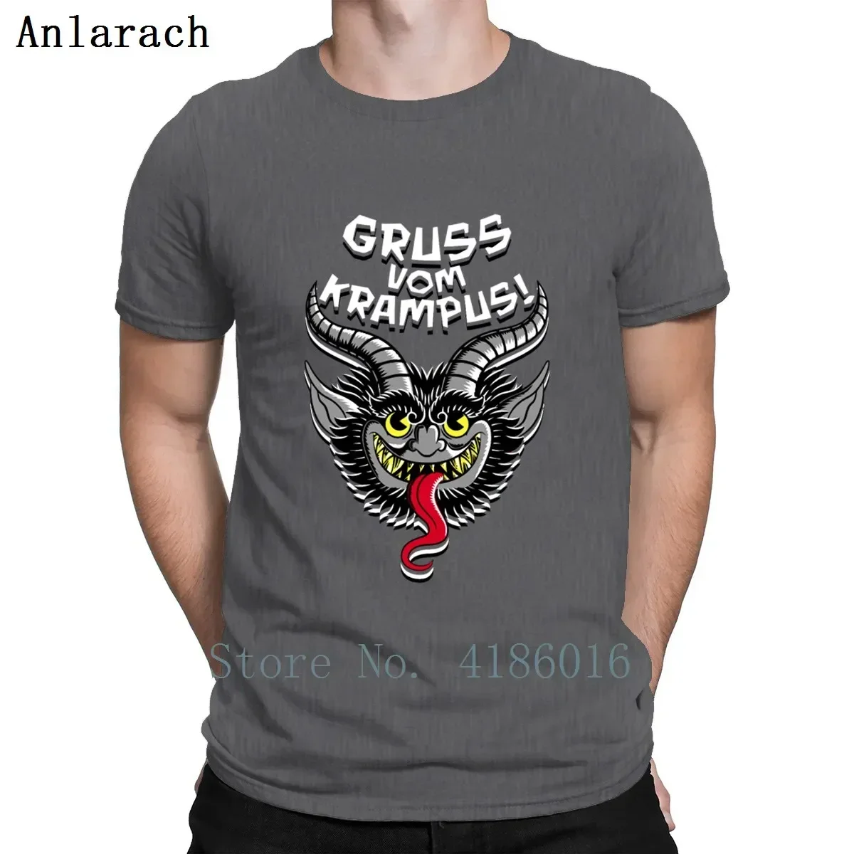Футболка Gruss Vom Krampus мужская летняя футболка с коротким рукавом на заказ круглым