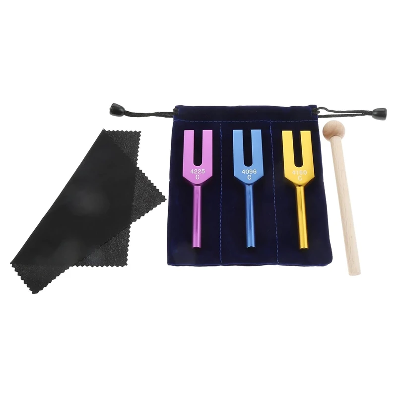 

4096 Hz 4160 Hz 4225 Hz Tuning Forks Set Musical Instrument Aluminum Alloy For Sound Healing