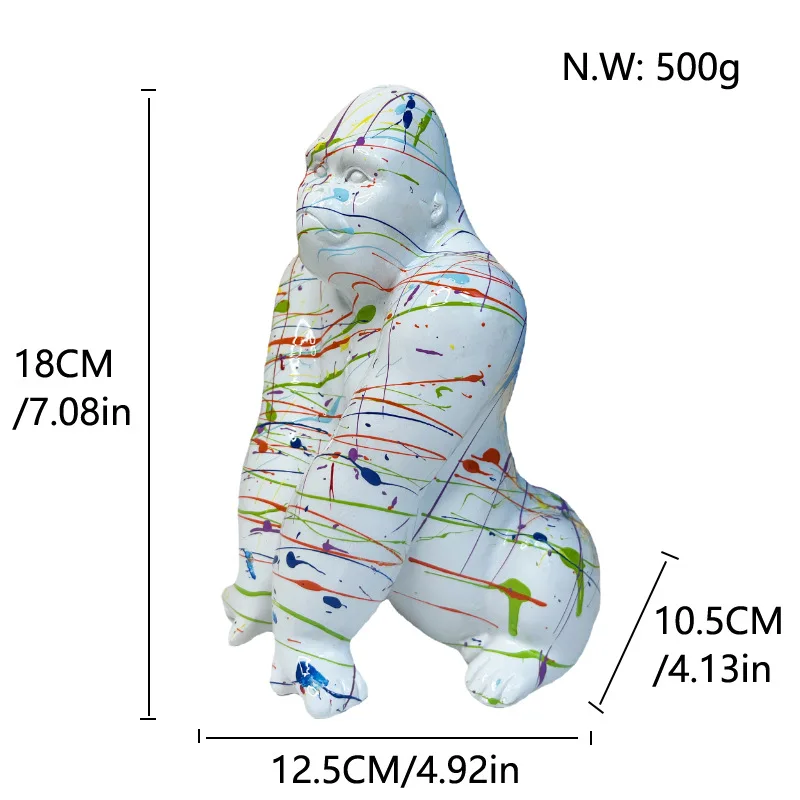Европейский стиль Современное украшение gorilla креативное рандомное роскошное для