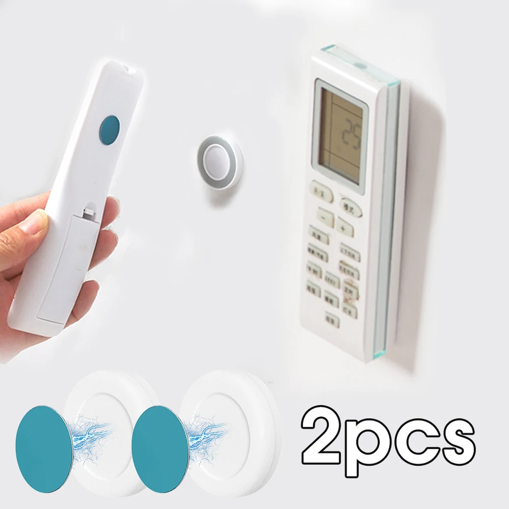 

2PCS 4pair Strong Magnet Holder Remote Control Storage Holder Punch-free Home Organizer Hook Shelf Fridge Sticker Home Organizer