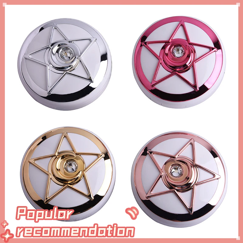 

Circle Contact Lens Box Diamond With Mirror Travel Portable Case Storage Container Kit Round Shape
