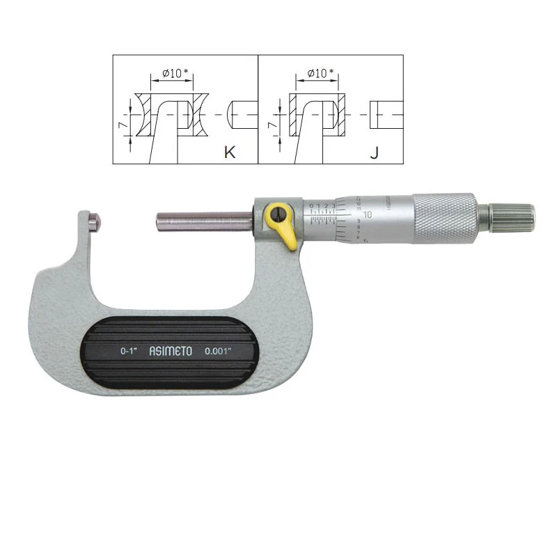 

Германия ASIMETO цифровой высокоточный настенный микрометр внутренний микрометр цифровой дисплей лезвие трубчатый микрометр