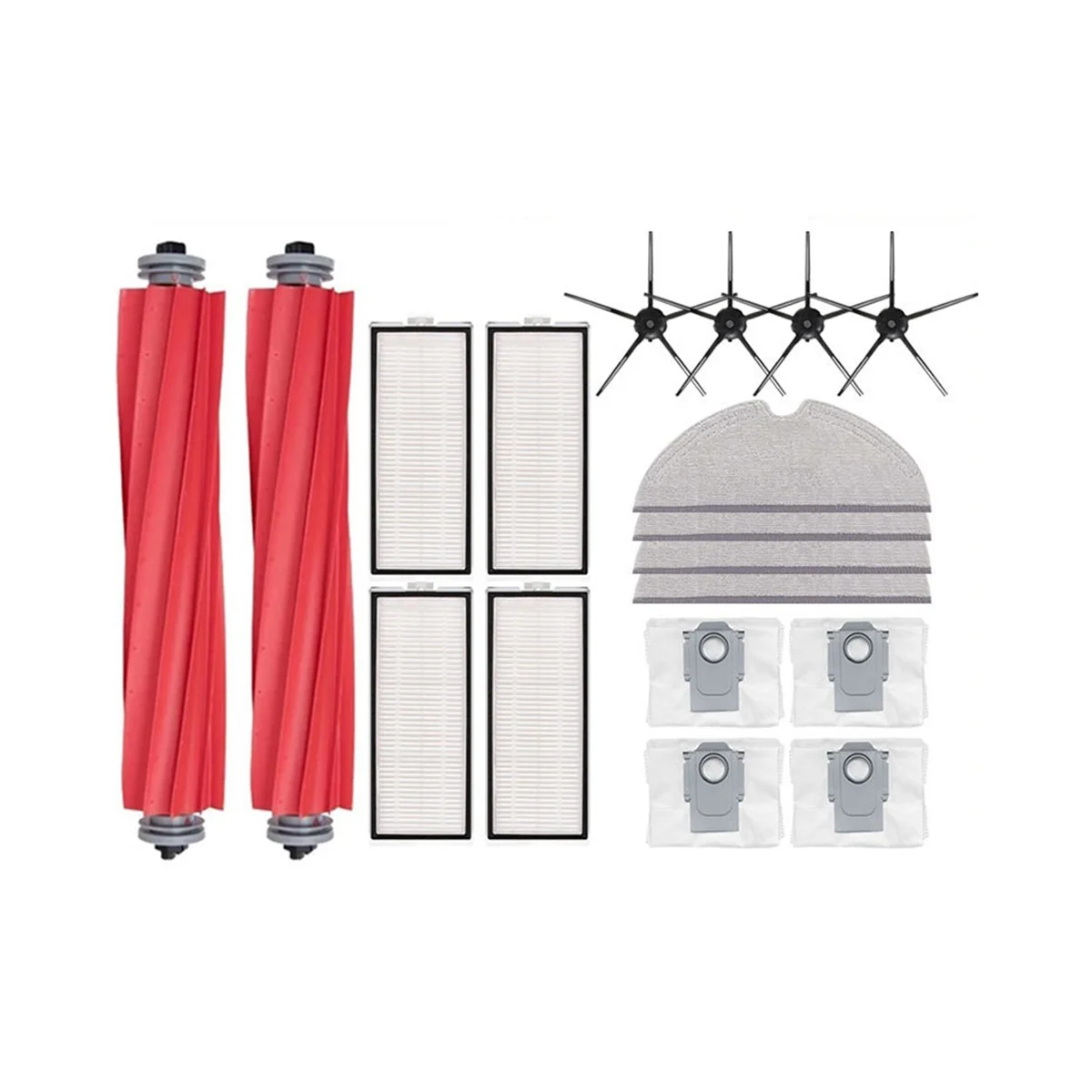

For Max, Max+, Plus,T8 Hepa Filter Vacuum Cleaner Spare Parts Main Side Brush Mop Cloth Dust Bag