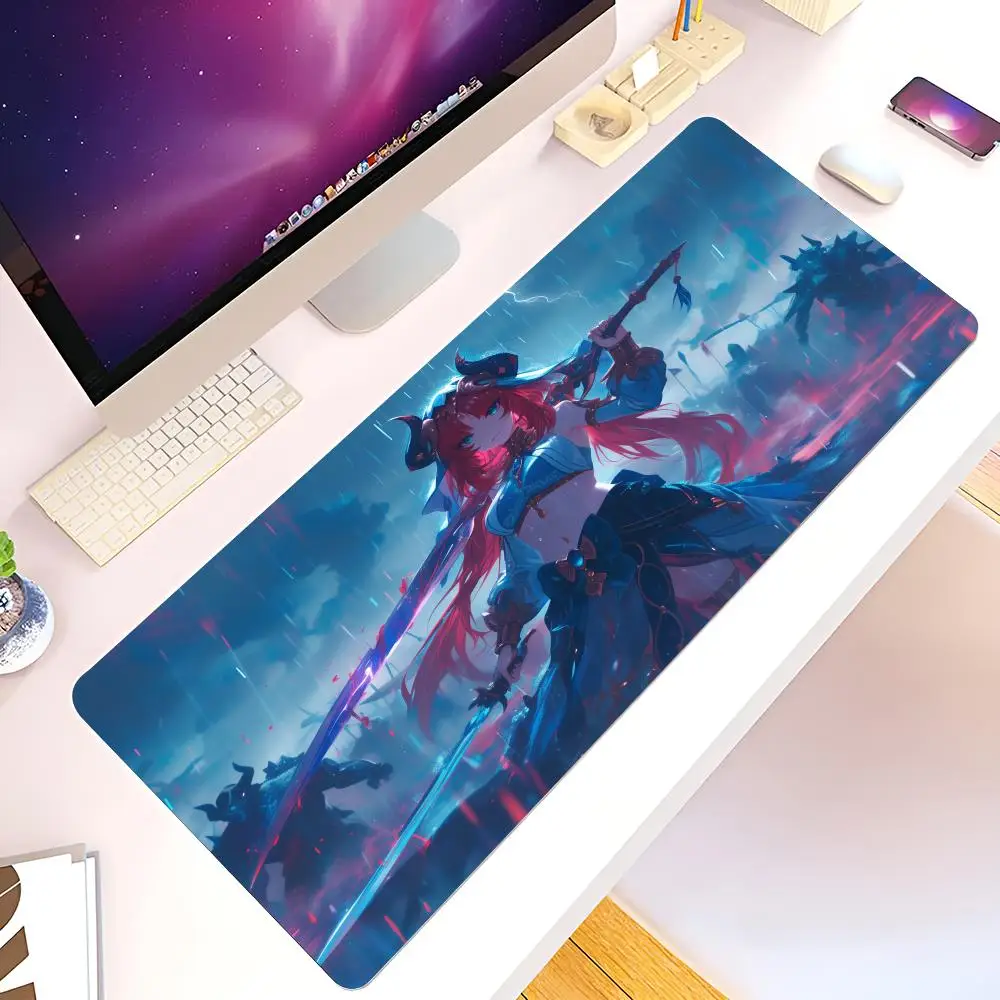 Genshin Impact Nilu Mouse Pad Hot Sales mause pads all might Office Mice Gamer Soft Gaming Large Deak Mat 700x300mm c