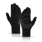 Перчатки мужские зимние теплые, ветрозащитные Нескользящие эластичные перчатки для сенсорного экрана, удобные толстые перчатки для катания на лыжах