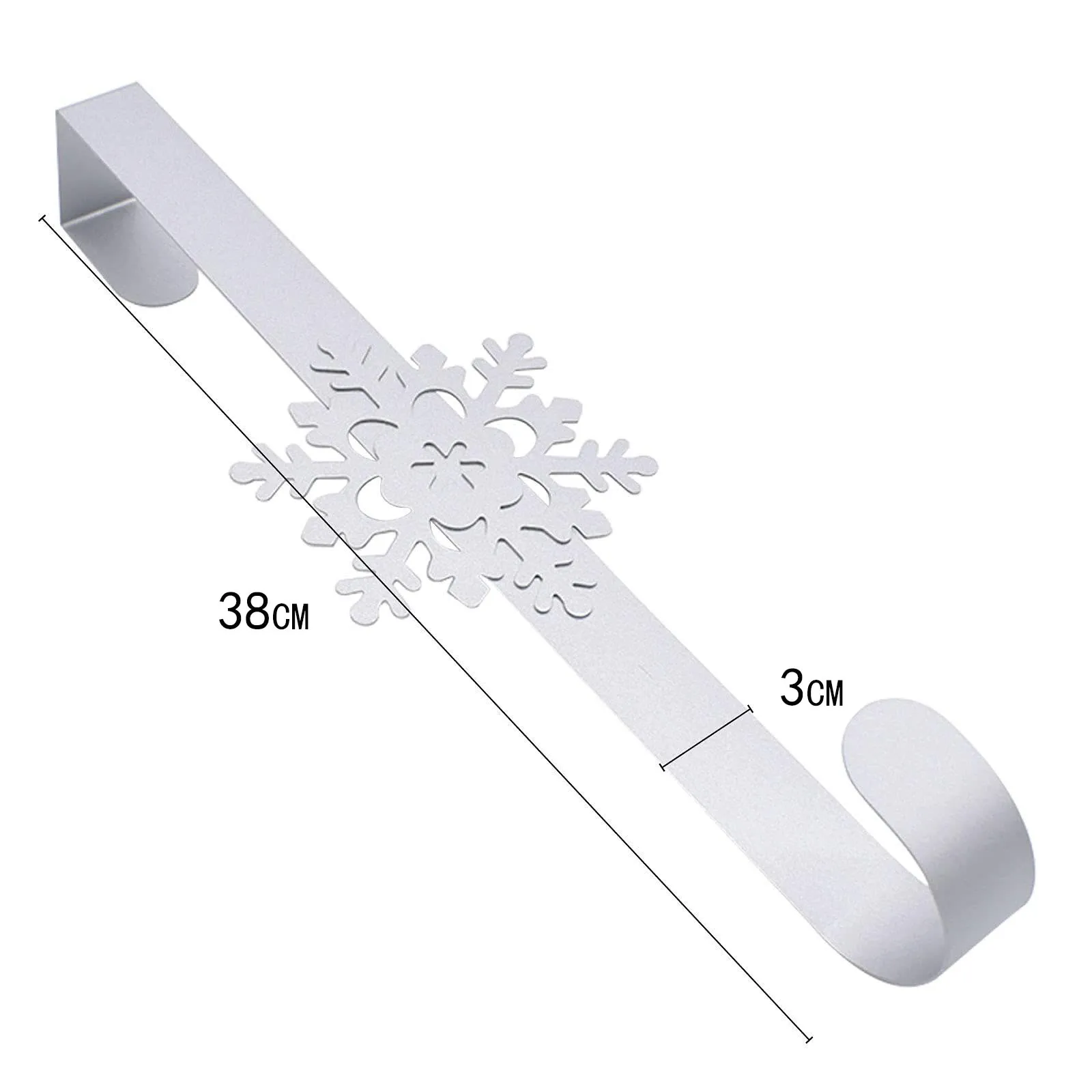 Рождественский цветочный венок вешалка на дверь большой металлический крючок