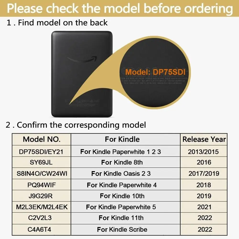 Красочный 6-дюймовый ультратонкий чехол для чтения электронных книг из