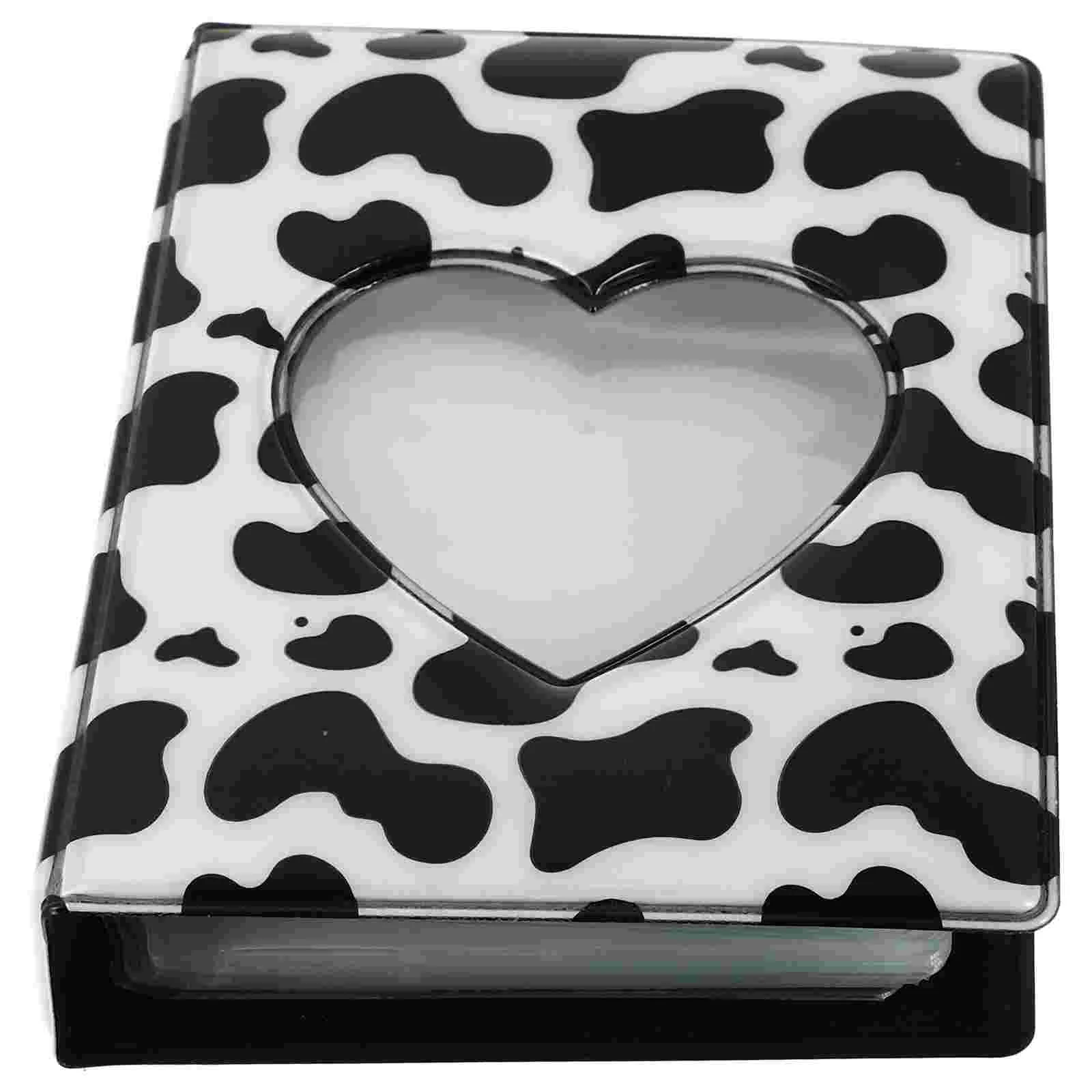 

Photo Album Photocard Mini Book Holder Heart Binder Storage Kpop Picture Inch Hollow Albums Cow Gift Postcards Photocards Love