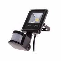 20PCS 10W 20W 30W 50W Ultrathin Refletor LED Floodlight Black Grey Shell With Pir Motion Sensor Ac85-265v Waterproof Ip66