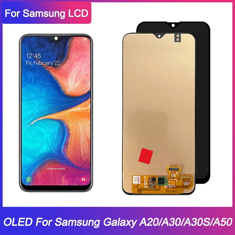 Дисплей для Samsung a30 oled LCD A305 A20 A50 A30S ЖК-дисплей с сенсорным экраном дигитайзер в