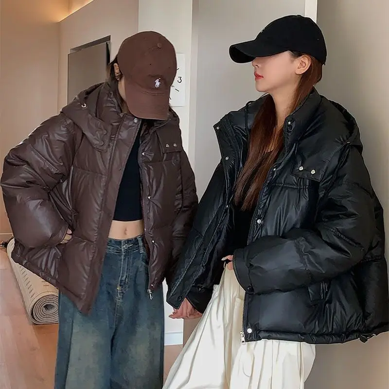 Gaganight Женская пуховая куртка из хлопка новинка 2024 зимняя Свободная