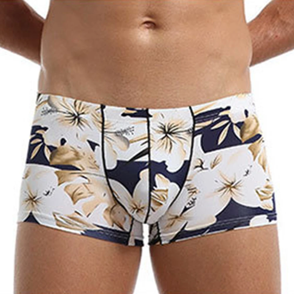 

Mens Boxers Bulge Pouch Tie Dye Print Panties Breathable Underwear Boxer Briefs Shorts Underpants Trunk Arrow Sleep Bottoms