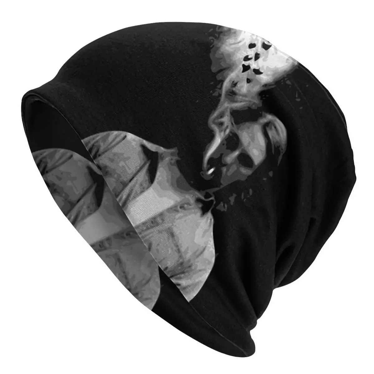 

True Detective Men Women's Beanie Hats Rustin Smoking A Cigarette Knitted Hat Hip Hop Earmuff Bonnet Street Skullies Beanies