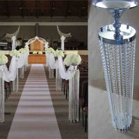 120cmh20cmw wedding crystal pillar wedding road lead party column banquet decoration 10pcslot