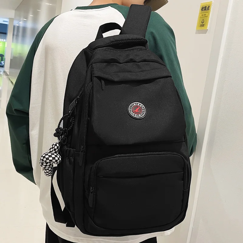 

Women Male High Capacity College Backpack Men Female Waterproof Travel Book Bag Girl Boy Laptop Student Fashion Lady School Bags