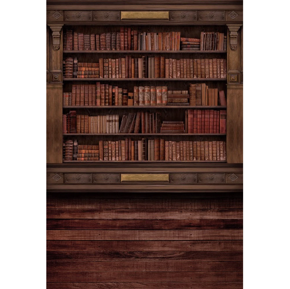 graduation background Library Backdrop for Book Shelf Photo Shoot