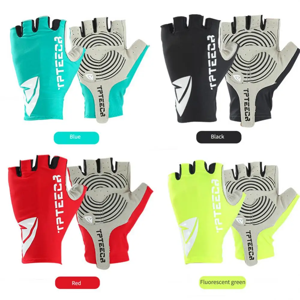 

Breaking Wind Cycling Half Finger Gloves Anti-slip Bicycle Mittens Racing Road Bike Glove MTB Biciclet Guantes Ciclismo