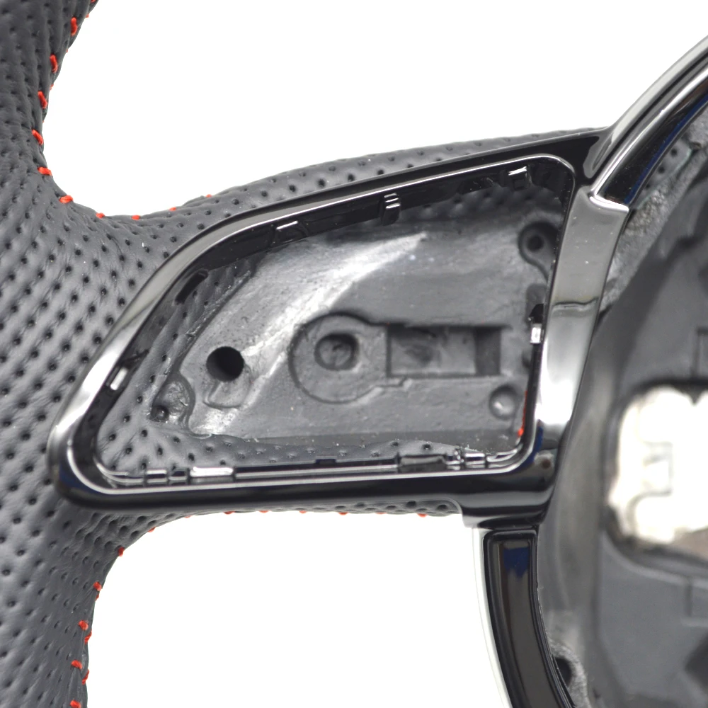 Для Audi A4B8 полуперфорированный красный провод многофункциональный руль без