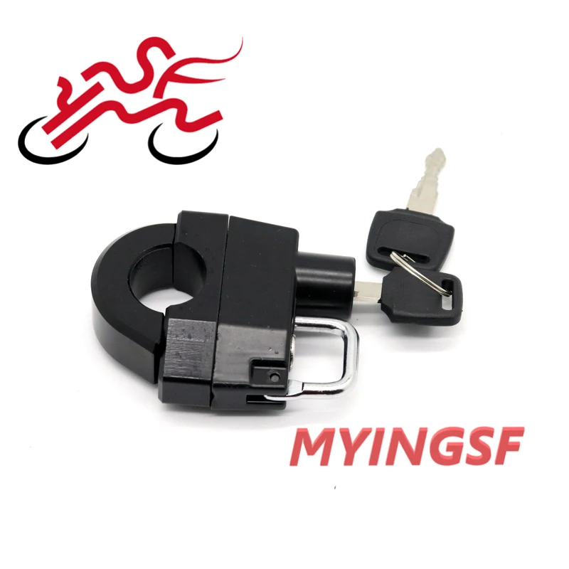 

FOR HARLEY-DAVIDSON Roadster Street Softail Motorcycle 25mm Handlebars Helmet Lock Key Anti-thief Security Padlock Accessories