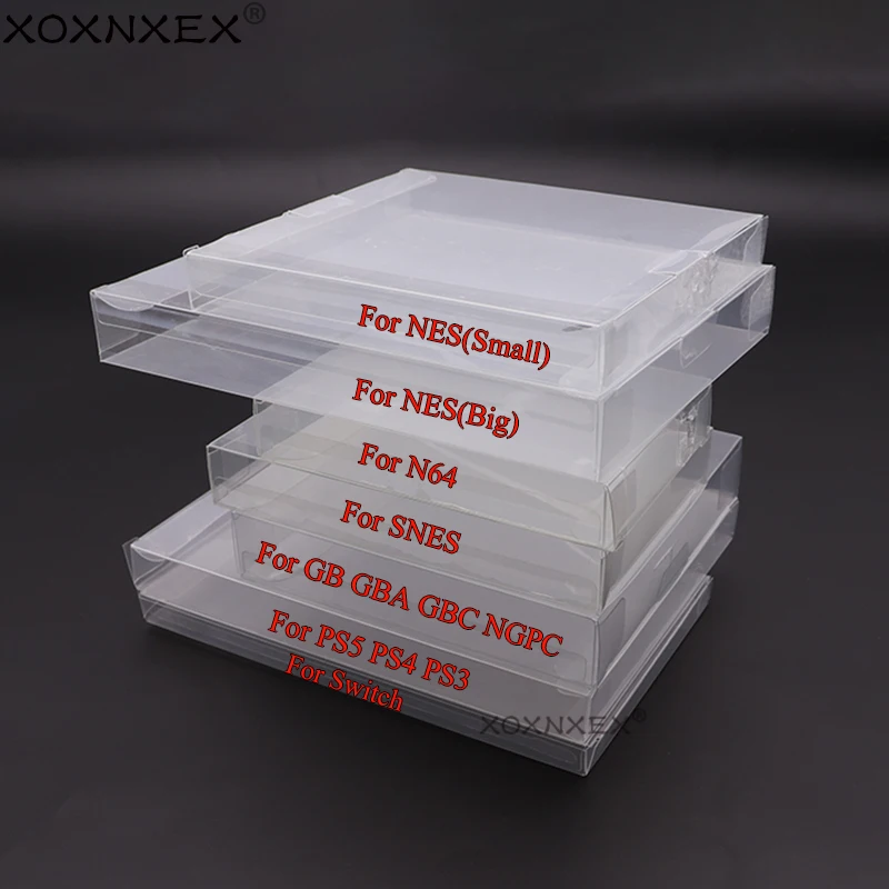 

10 шт., прозрачный защитный чехол для GB GBA GBC SNES N64 NES NGPC