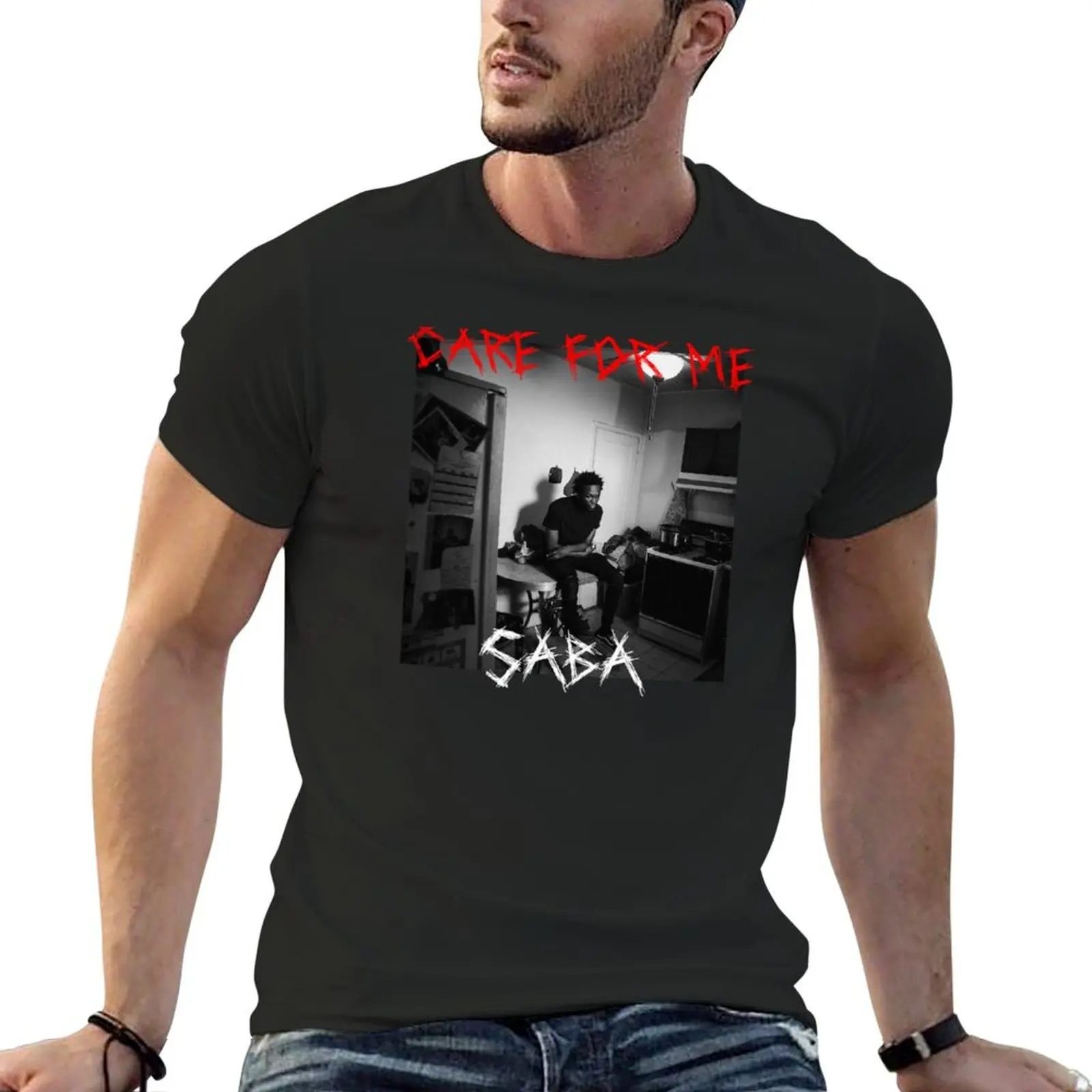 Фото Мужские футболки с принтом Saba Care для меня №1