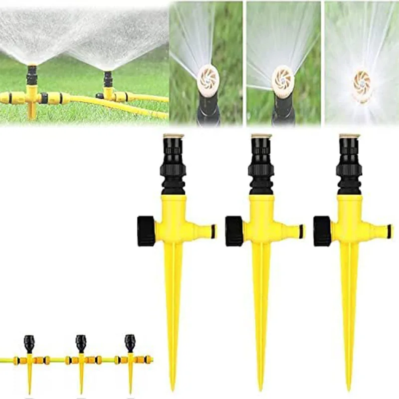 

Garden Sprinkler for Lawn - 360 Degree Rotating Yard Sprinkler Covering Large Area, Watering Irrigation System for Yard