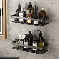organizer basket bathroom shelves decorative razor wall mounted shelf shower shelves shampoo holder estanteria toilet organizer