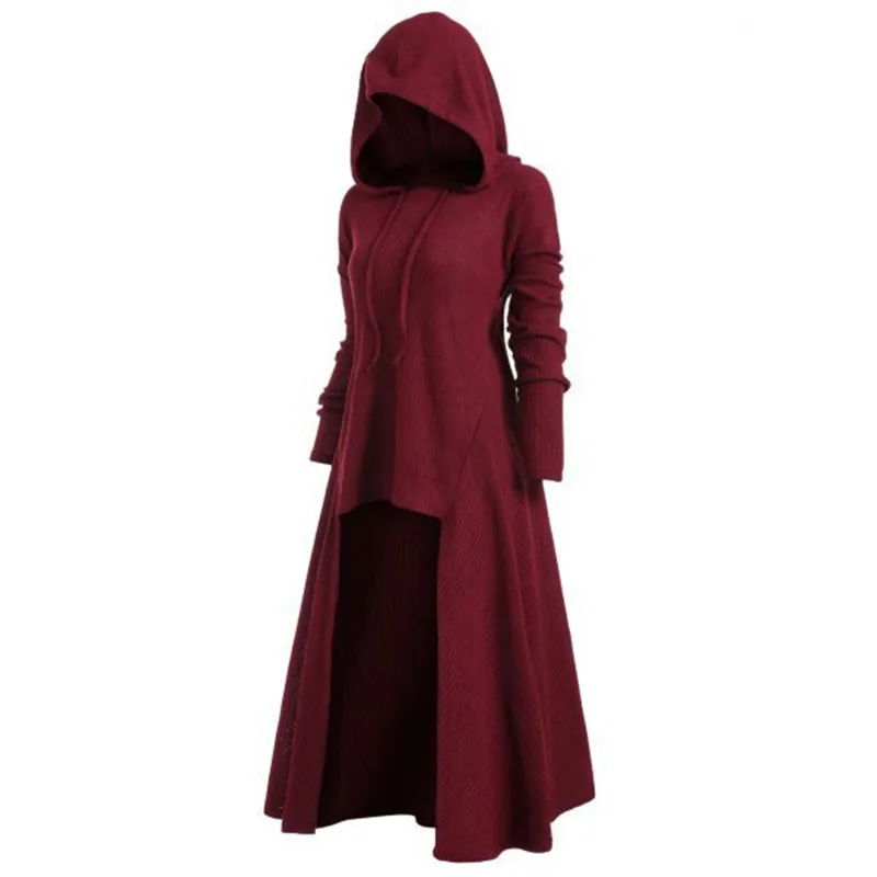 

2021 New Arrival Dress Hooded Casual Loose Elastic Solid Color Coat Pullover Female Sweaters Warm Winter Fashion 5XL