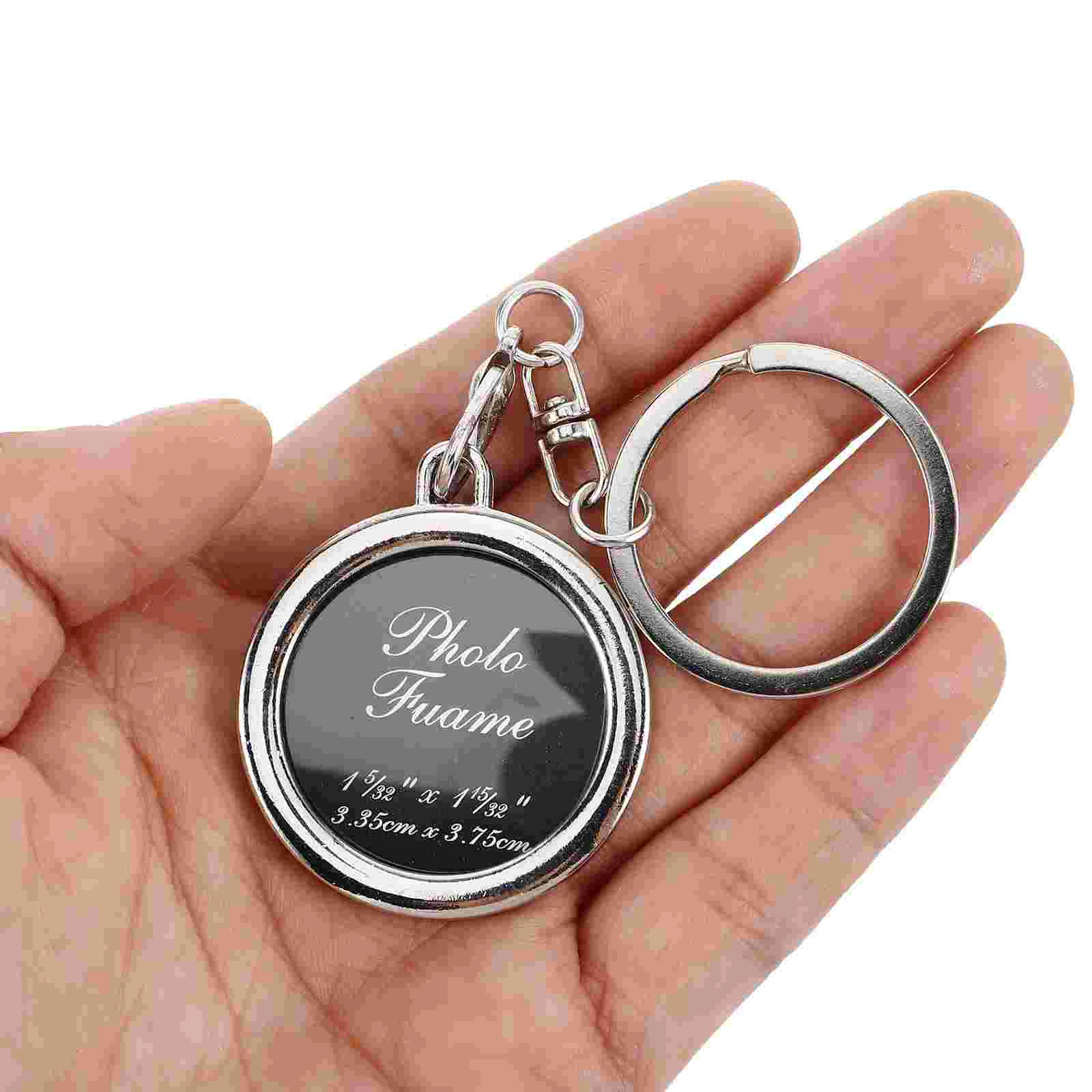 6 шт. модная мини-рамка для фото металлические брелки брелоки брелок подарок пары