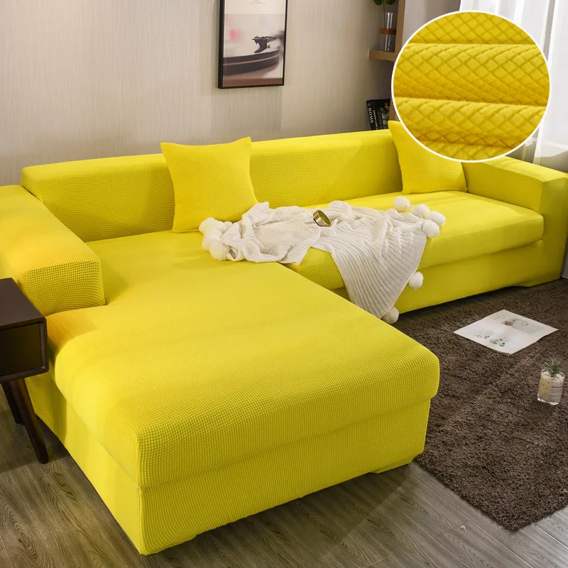 

2022 Nordic style corn kernel solid color sofa cover