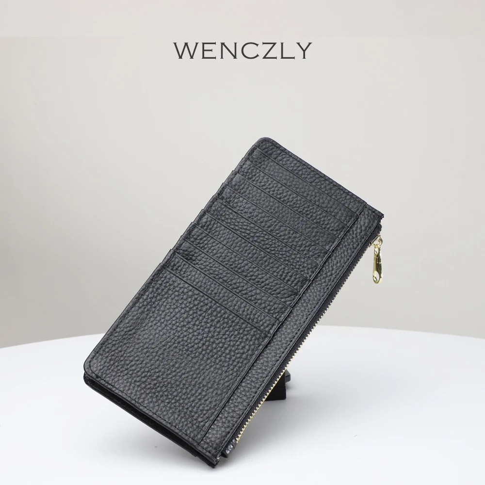 

Card Holder Luxury Designer Wallets For Women Genuine Leather Slim Credit Bank Card Bag Banknote Clip Phone Box Fast Delivery