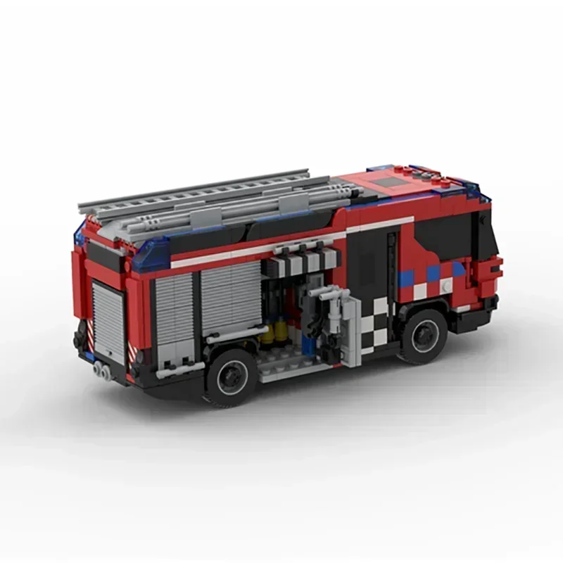 Модель гибридного пожарного двигателя Amhenti MOC-57318