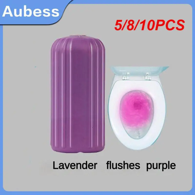

5/8/10PCS 120g Toilet Cleaner Easy To Use Potty Cleaner High Quality Convenient Blue Bubble Bottle Toilet Deodorant Pp