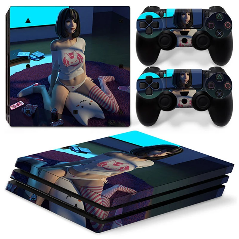 

Наклейка для консоли PS4 PRO и 2 контроллеров ps4 pro